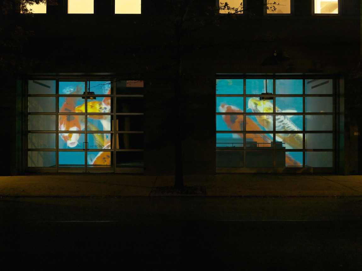 Louise Lawler installation "Metro Pictures: 40 Years"