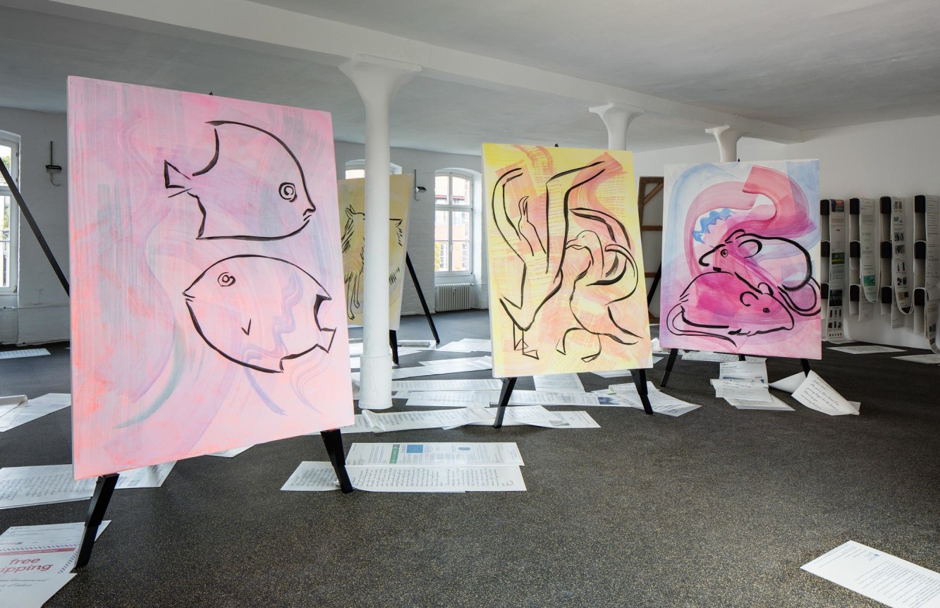 Office of Unreplied Emails, Installation view, 2016. 9th Berlin Biennale for Contemporary Art.