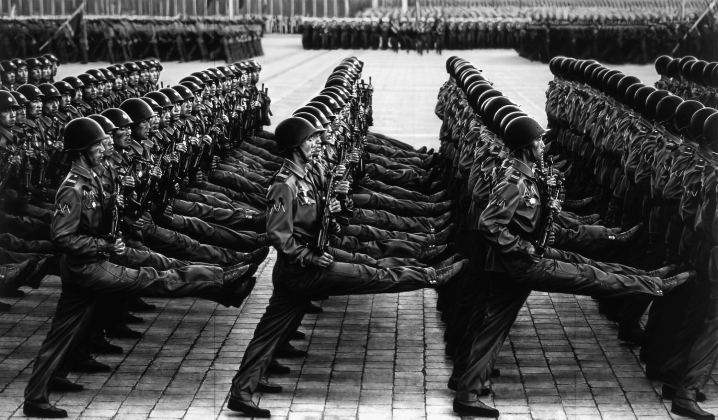 Untitled (Marching Soldiers; (Party Foundation Day) Pyongyang, North Korea; October 10, 2018), 2019.