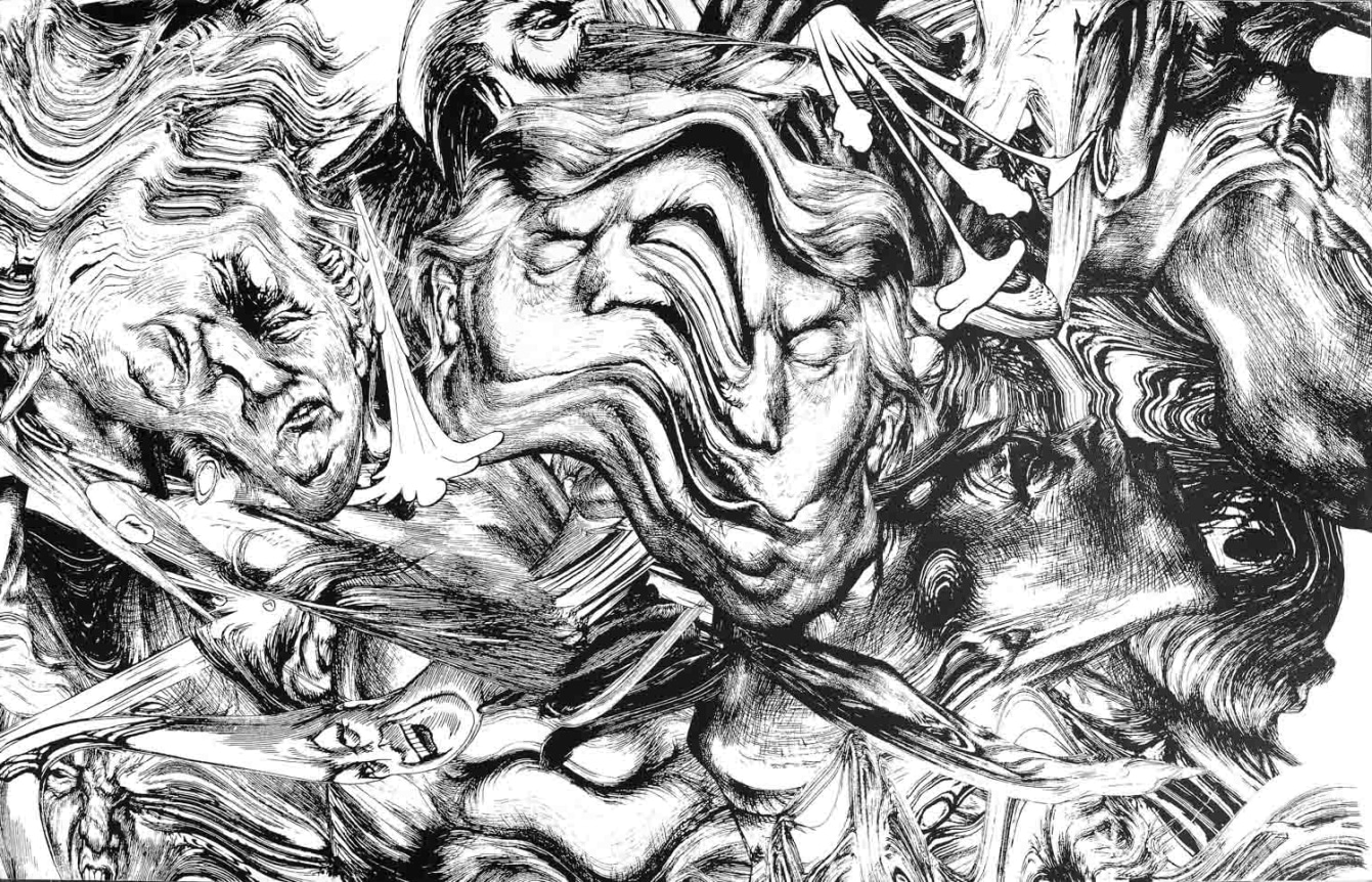 Large Trump Chaos I, 2017
