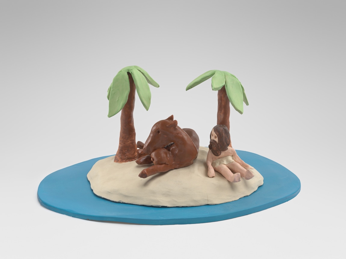 Life Has to Go On, 2017, 6 ceramic sculptures, 6.3 x 14.17 x 9.84 inches, (16 x 36 x 25 cm)