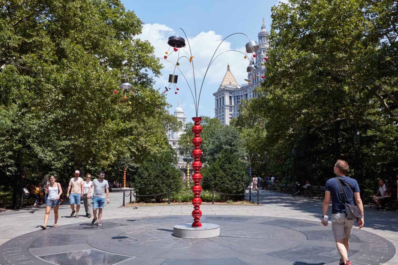 Kitchen Trees. Installation view, 2018. City Hall Park, New York.
