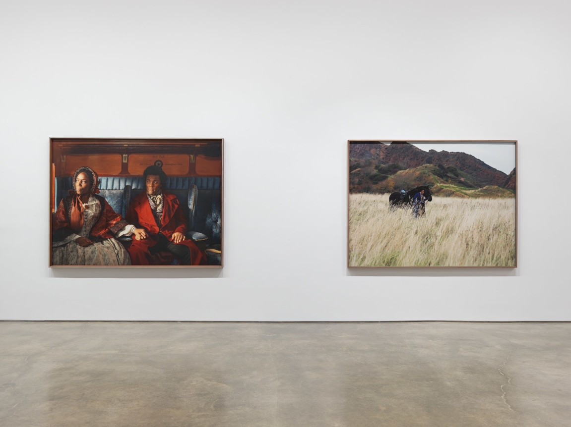 Isaac Julien, Lessons of the Hour–Frederick Douglass. Installation view, 2019. Metro Pictures, New York.