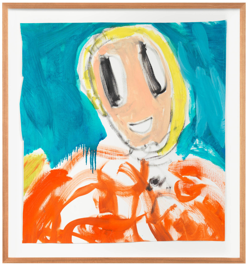 Untitled, 2013. Oil on canvas, Image 18.9 x 16.93 inches (48 x 43 cm), Frame 21 3/4 x 20 1/2 inches (55.2 x 52.1 cm).