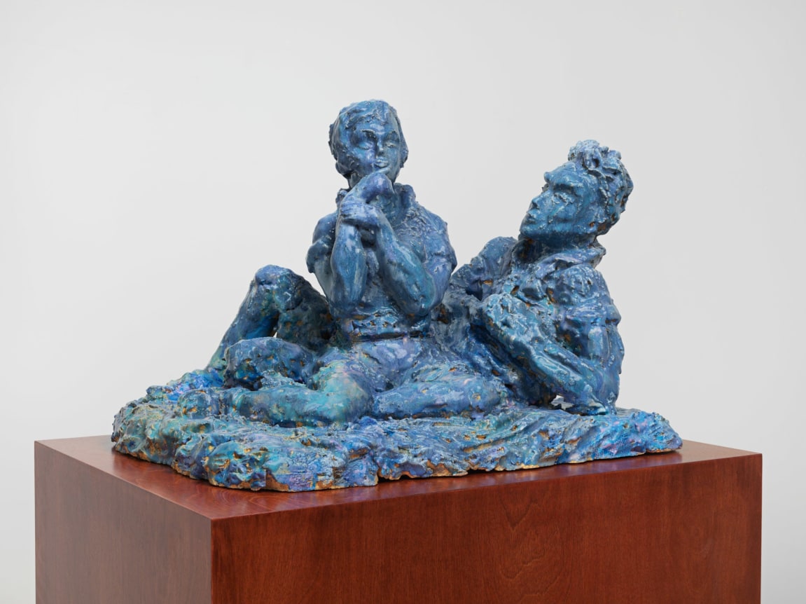 Demure, 2015. Glazed ceramic, 21.06 x 15.55 x 15.94 inches (53.5 x 39.5 x 40.5 cm).