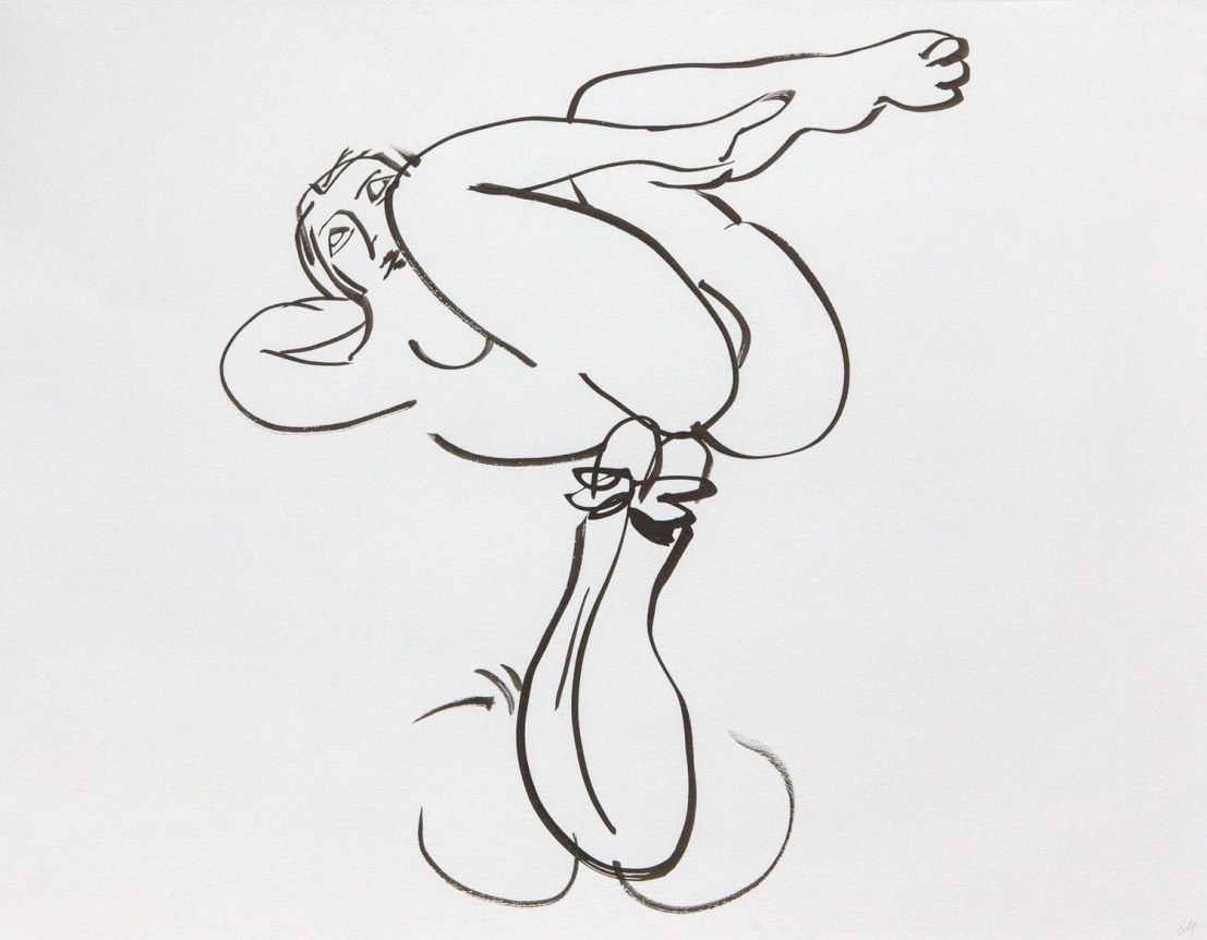 Tropics of Love, 2014. Ink on paper mounted to dibond, 19 3/8 x 25 1/8 inches (48.9 x 63.5 cm).