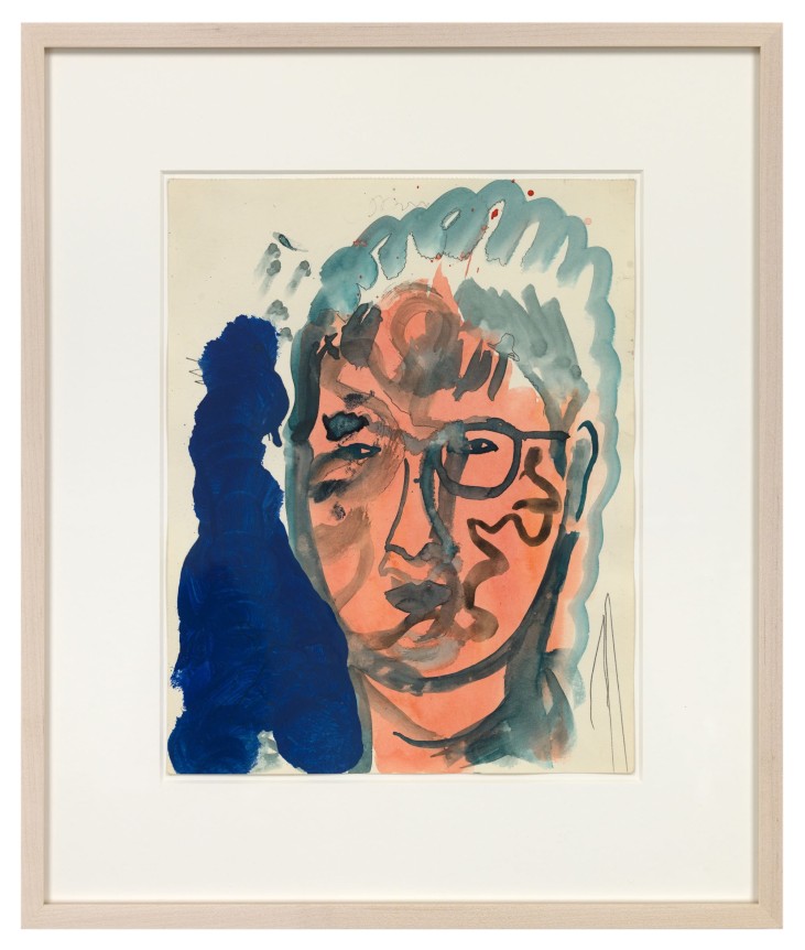 Untitled, 1983. Watercolor, gouache, ballpoint pen, ink on paper, 12.09 x 9.53 inches (30.7 x 24.2 cm).