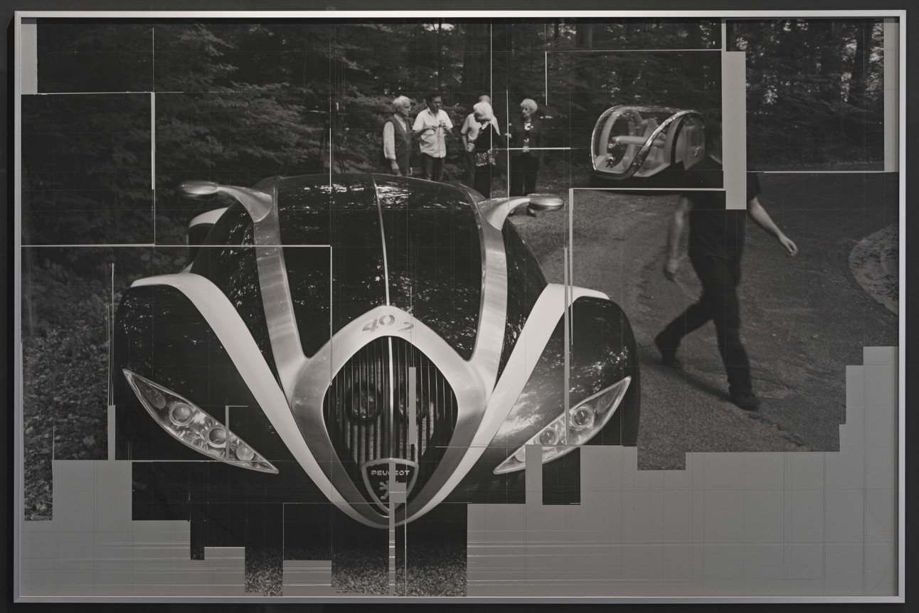 Out of Projection, 2009/2014. Collaged inkjet print mounted on alucore, Image 39 3/8 x 59 inches (100 x 149.9 cm), Frame 39 5/8 x 59 1/4 inches (100.6 x 150.5 cm).