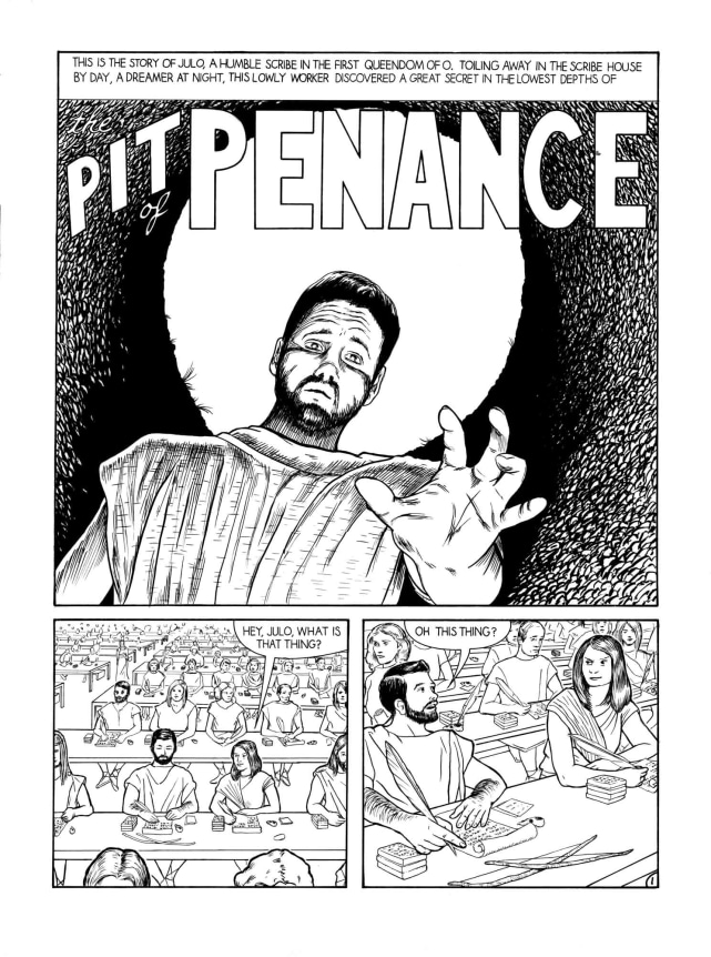 Pit of Penance (detail), 2006. Ink on paper, 7 parts, Each 20 x 15 inches (50.8 x 38.1 cm).