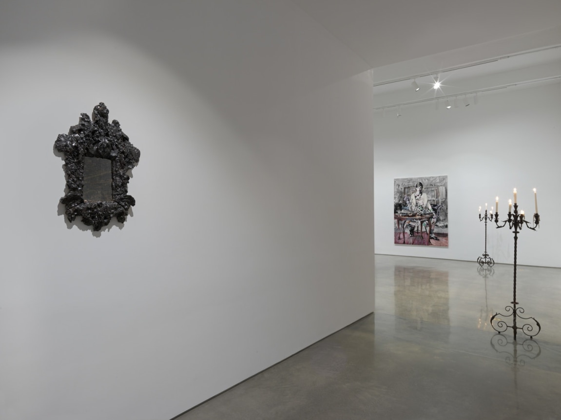 Paulina Olowska, "Wisteria, Mysteria, Hysteria." Installation view, 2016. Metro Pictures, New York.