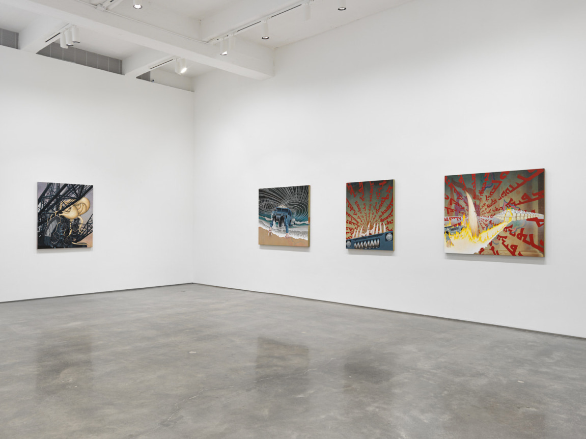 Jim Shaw. Installation view, 2017. Metro Pictures, New York.