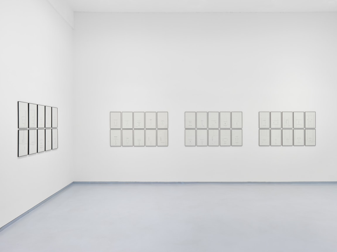 Jack Goldstein, Selectric Work. Installation view, 2019. Metro Pictures, New York.
