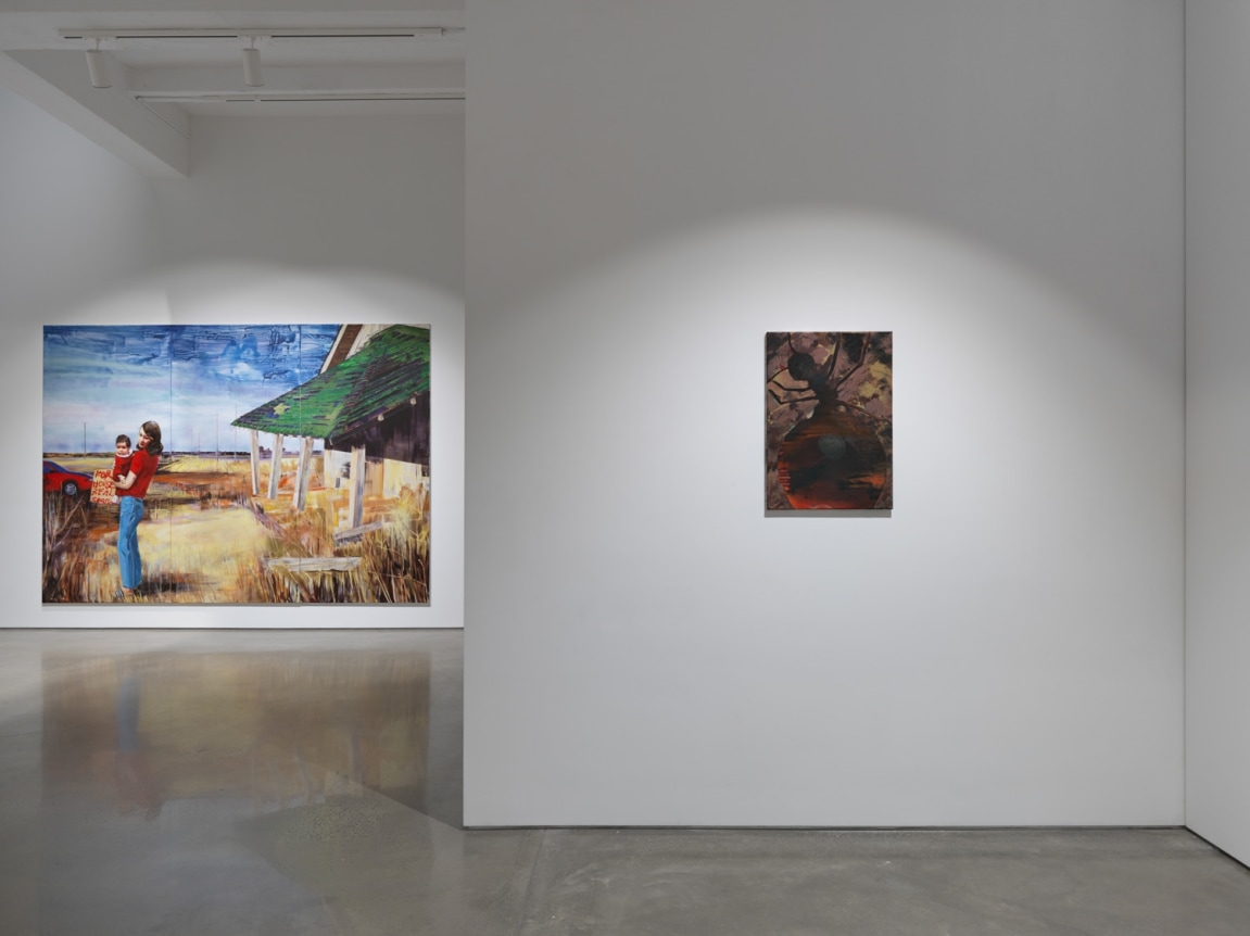 Paulina Olowska, "Wisteria, Mysteria, Hysteria." Installation view, 2016. Metro Pictures, New York.
