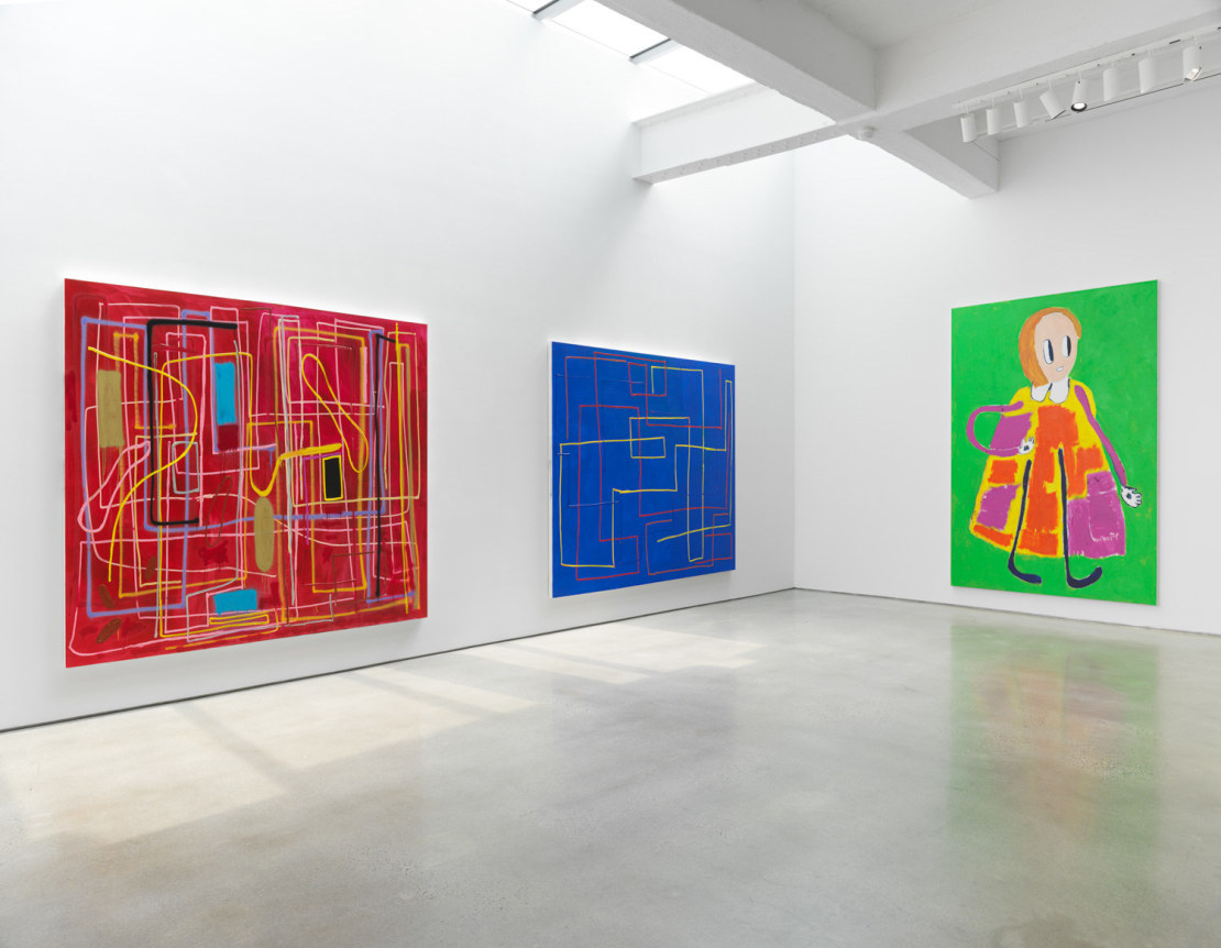 André Butzer. Installation view, 2019. Metro Pictures, New York.