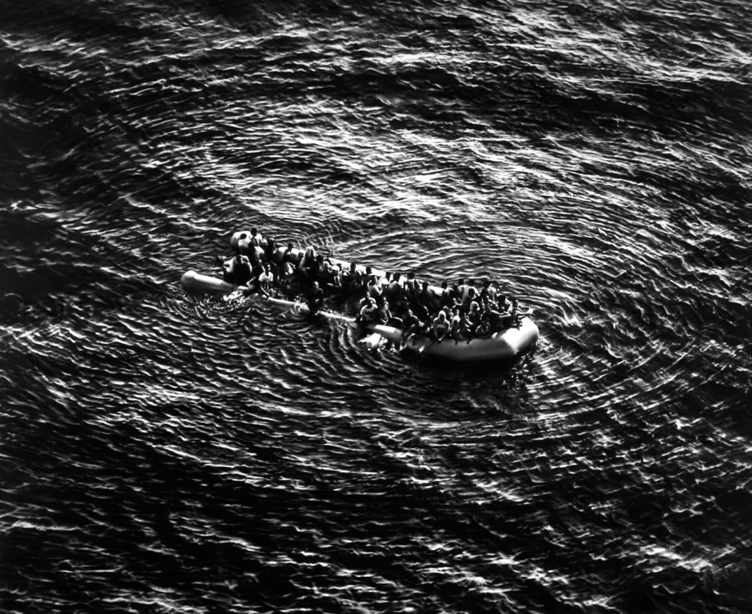 Untitled (Refugees Moonbird Sighting, Mediterranean Sea; May 5, 2017), 2019.
