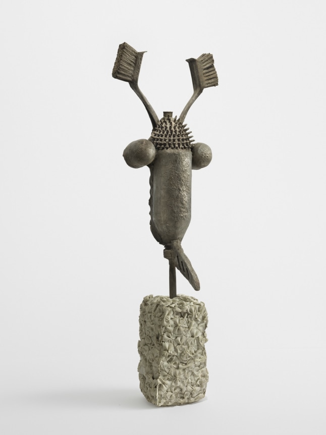 EYW, 2019. Bronze, cement, 16 1/2 x 8 x 5 3/4 inches (41.9 x 20.3 x 14.6 cm).