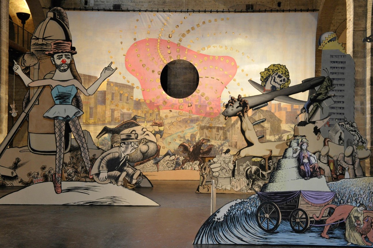 Left Behind. Installation view, 2010. CAPC Musée d'art contemporain de Bordeaux. Photo: F. Deval.