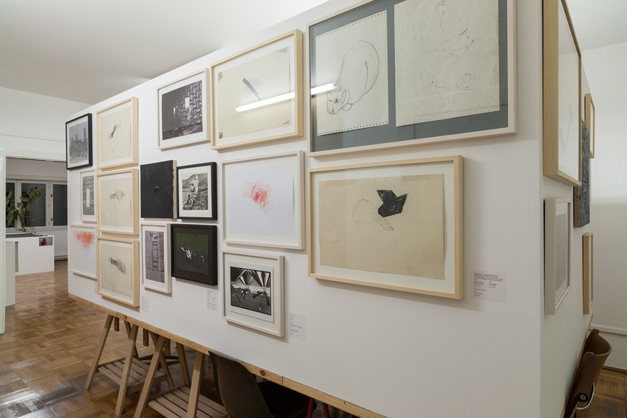 A Retrospective by Appointment. Installation view, 2015. David Maljkovic&#039;s studio, Zagreb, Croatia.