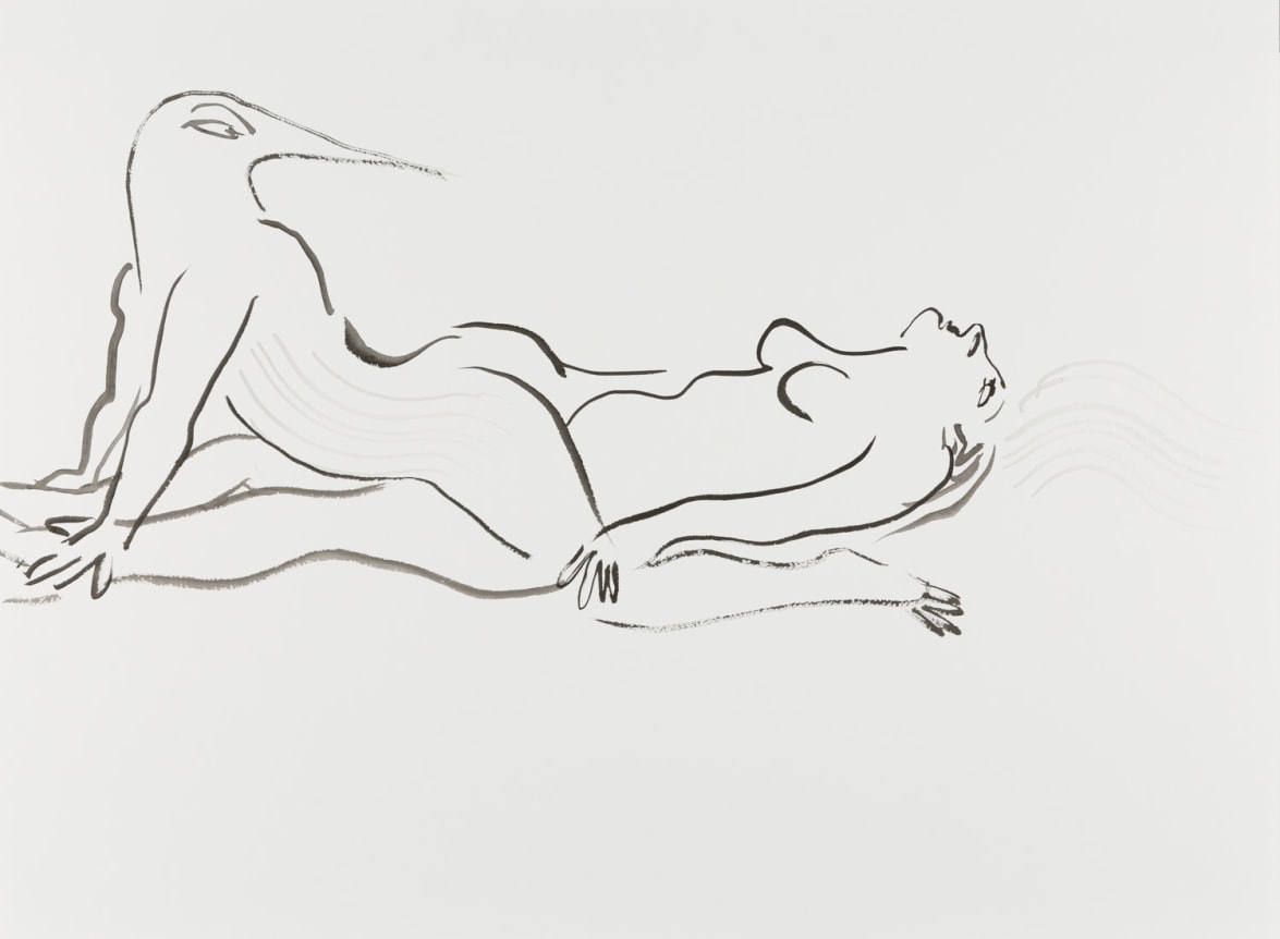 Tropics of Love, 2014. Ink on paper mounted to dibond, 21 1/2 x 27 inches (54.6 x 68.6 cm).