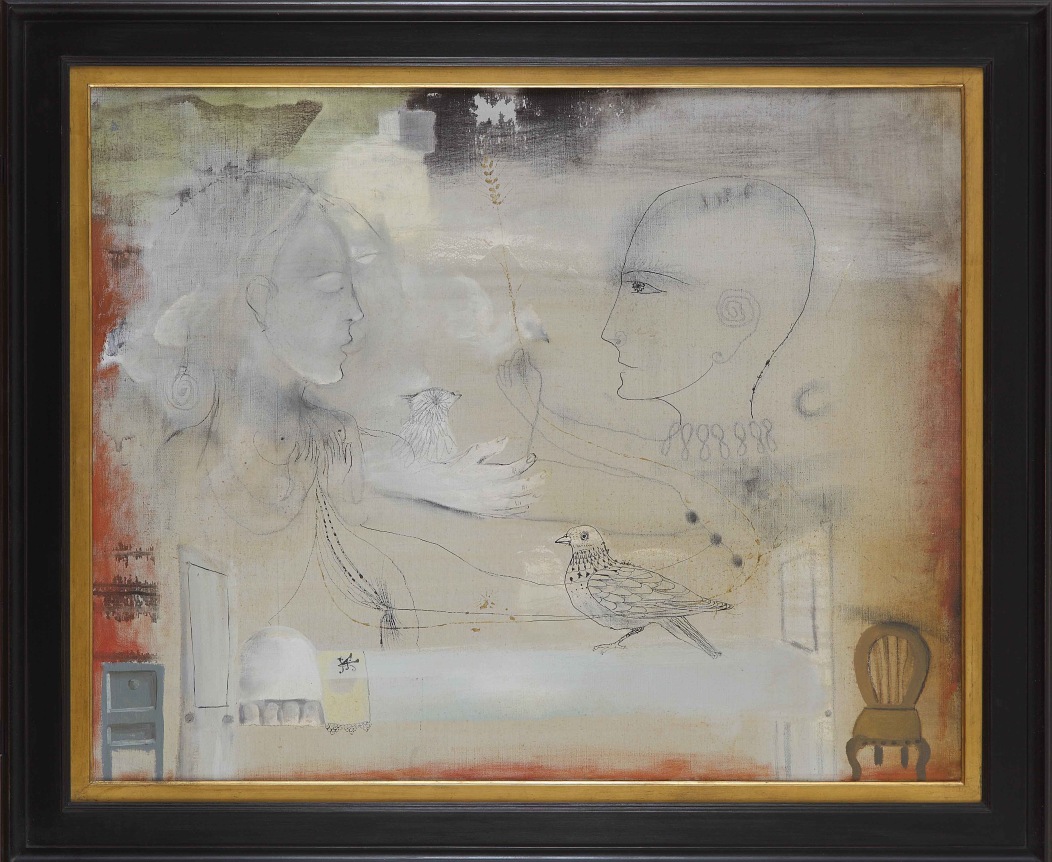 Antoni T&agrave;pies, Galanteig, 1952, Oil on canvas 73 by 90.1 cm (28&frac34; by 35&frac12; in.), DDG 50768