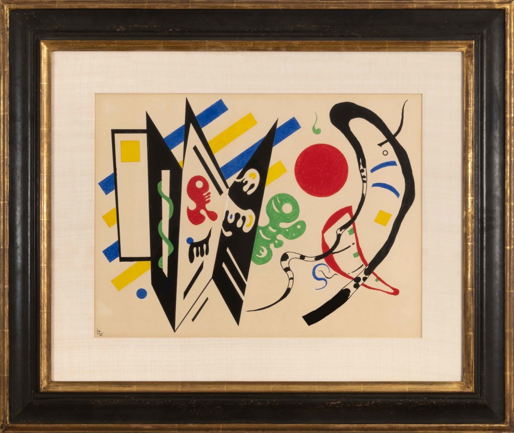 Wassily Kandinsky, R&eacute;ciproque, 1935, Gouache and pen and ink over pencil on paper, 50 by 65 cm (19&frac34; by 25⅝ in.), DDG 53232