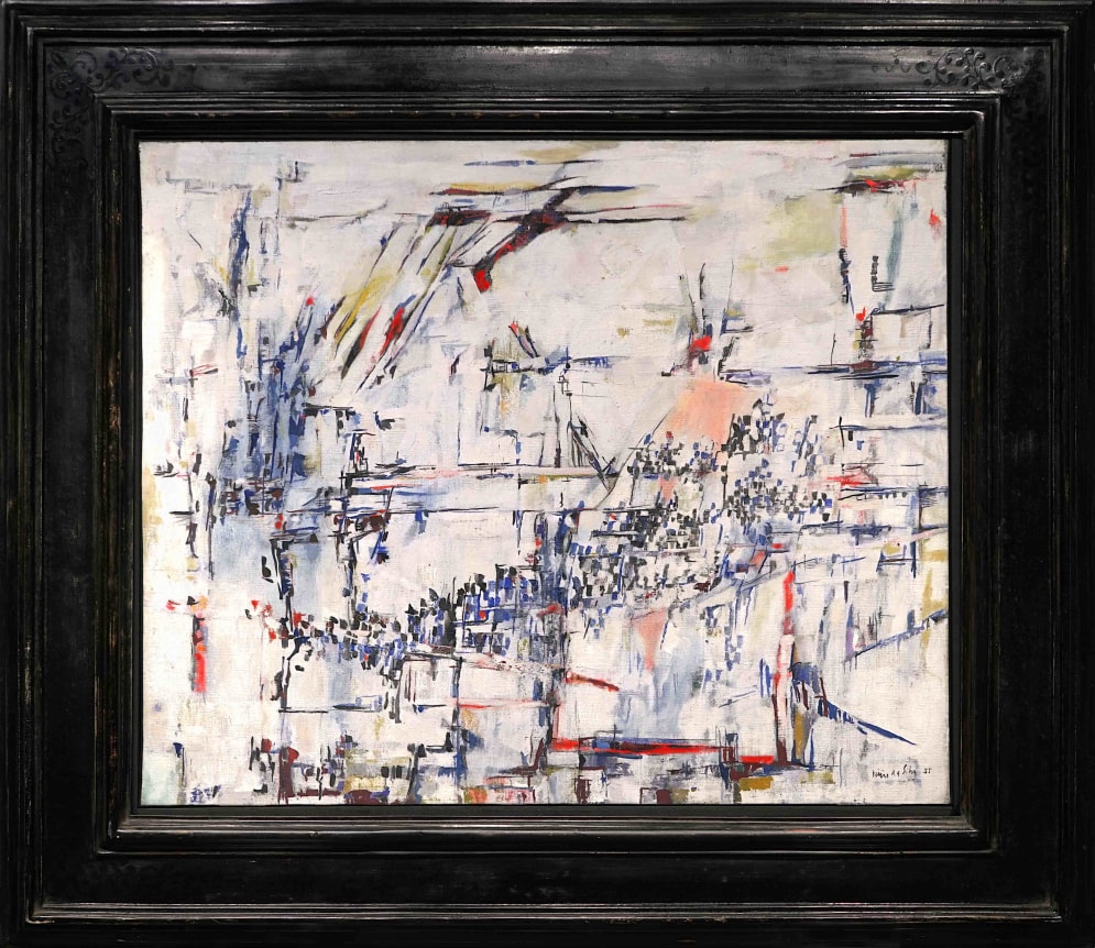 Maria Helena Vieira da Silva, Sans titre, 1955 Oil on canvas 60 by 73 cm (23⅝ by 28&frac34; in.) DDG 61740