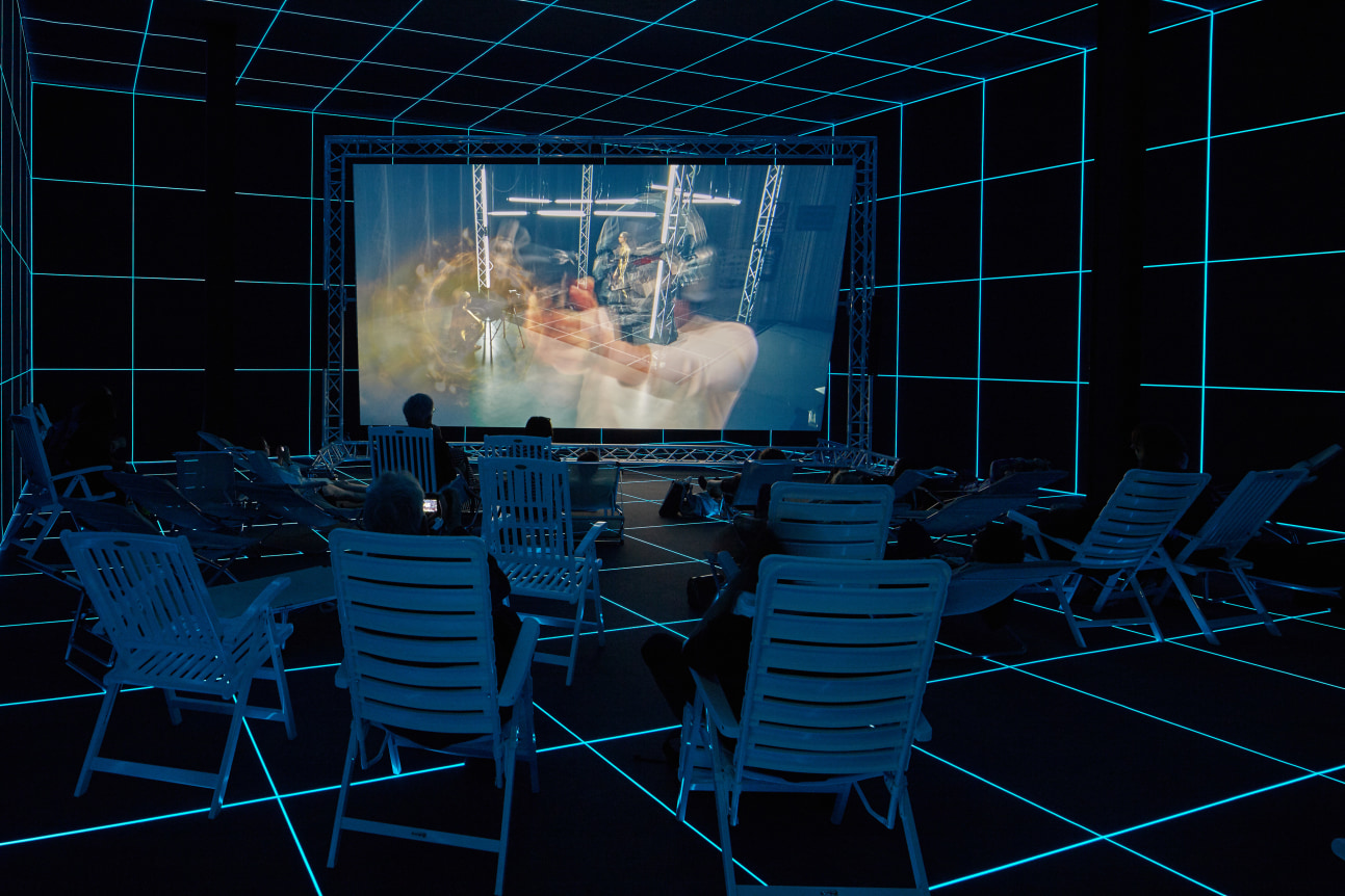 Hito Steyerl, Fabrik, May 9 - November 22, 2015, German Pavillion, 56th Venice Biennale, Venice, Italy