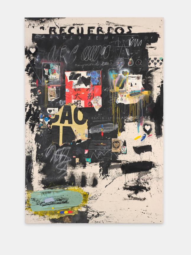 Raymond Saunders Recuerdos, Not in the Chair, 1989