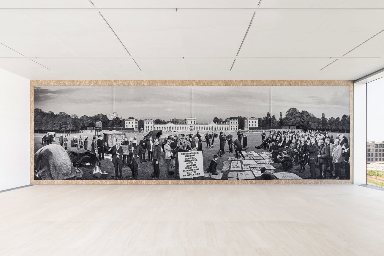 Goshka Macuga, Atlas Permanent installation, Torre, Fondazione Prada, Milan, Italy