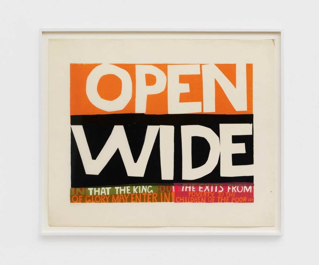 Corita Kent Wide open, 1964