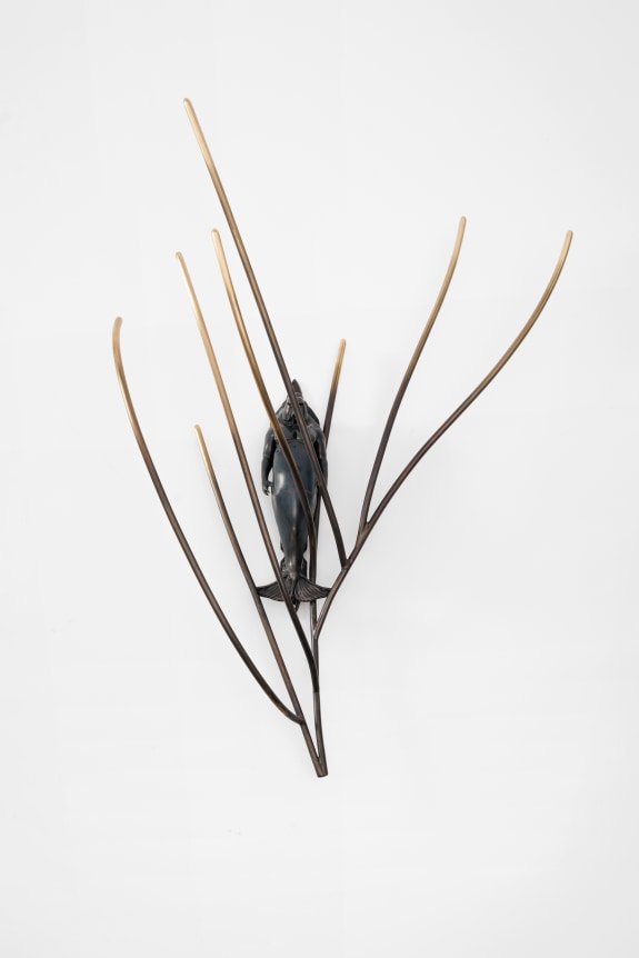 Julien Creuzet Attila cataracte, ta source aux pieds, des pitons verts, finira dans la grande mer, gouffre bleu, nous nous noyâmes, dans les larmes marées, de la lune, Door Knocker, & Moretto, Lamentin, 2024