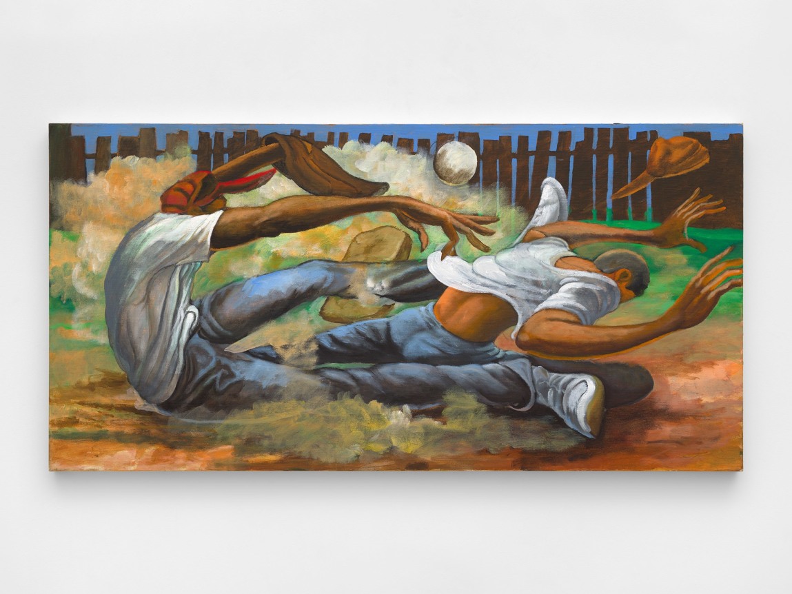 Ernie Barnes Slide Home, 2000