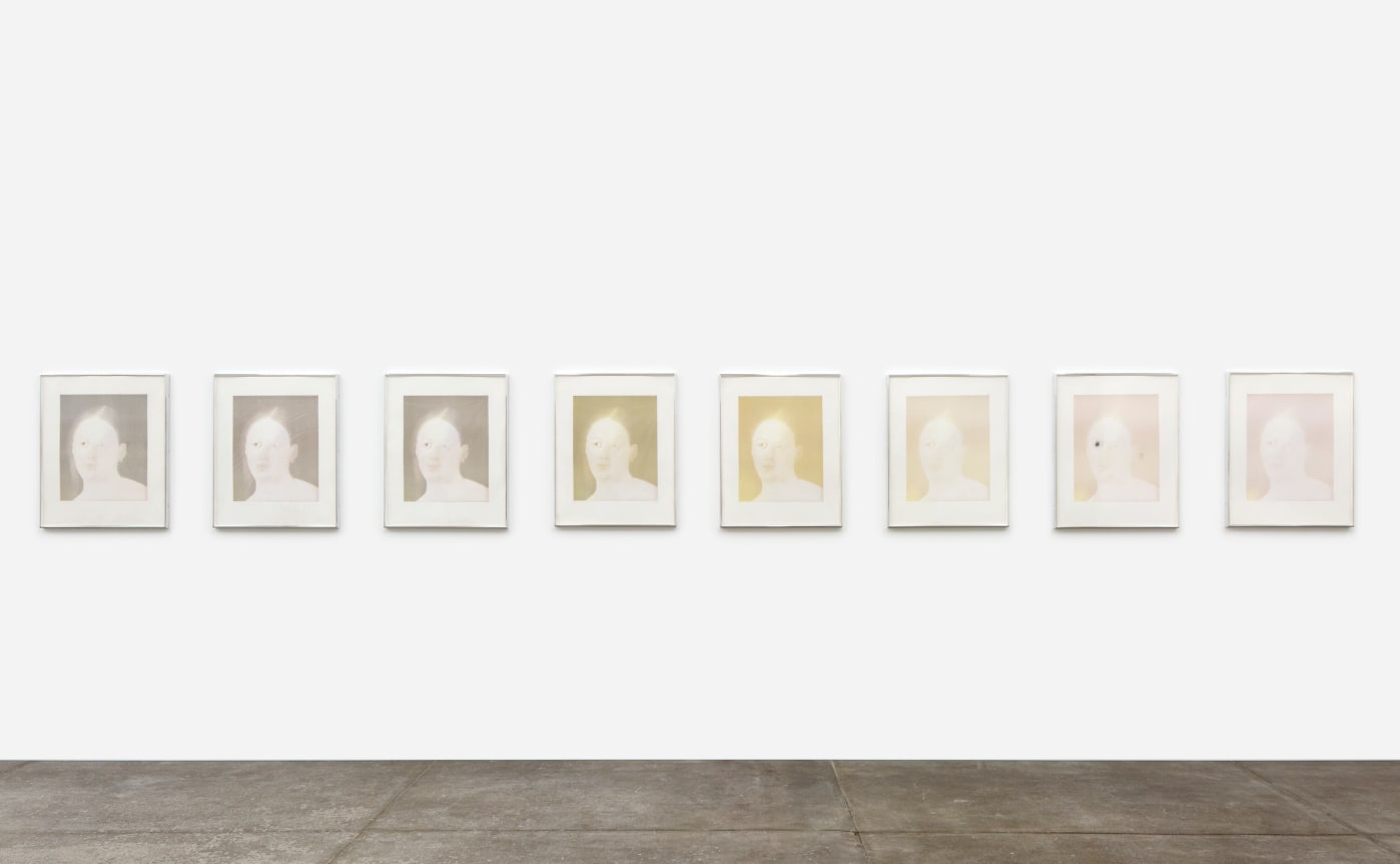 Robert Overby FADING LADY (Original, Scratched Version, Darker Version, Green Version, Gold Version, Ultra Light Version, Ultra Light Version with Drawn Eye Grid, and Ultra Light Blush Version), March 1975