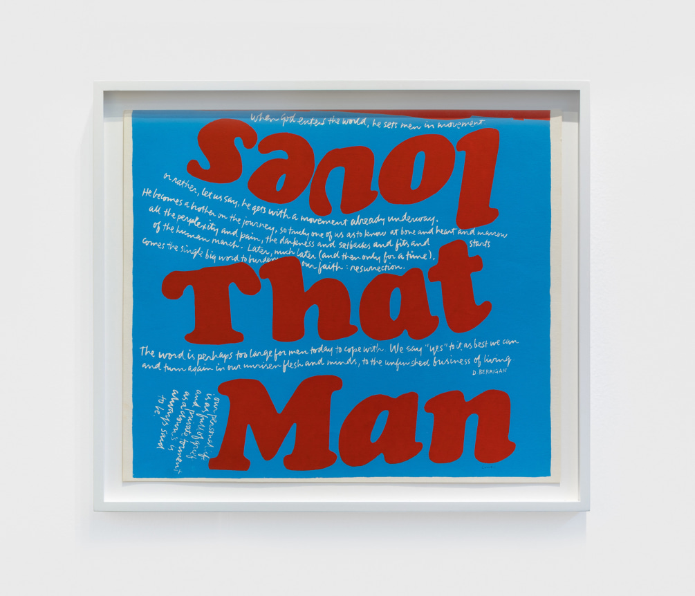 Corita Kent that man loves, 1967