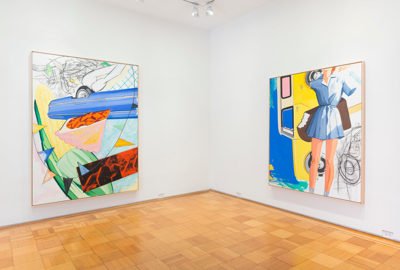 Installation View David Salle Ham and Cheese New York