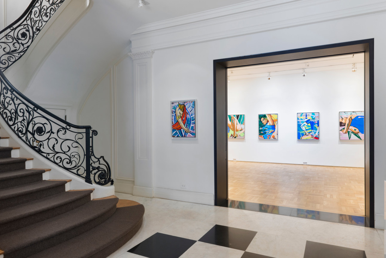 Installation View David Salle Ham and Cheese New York