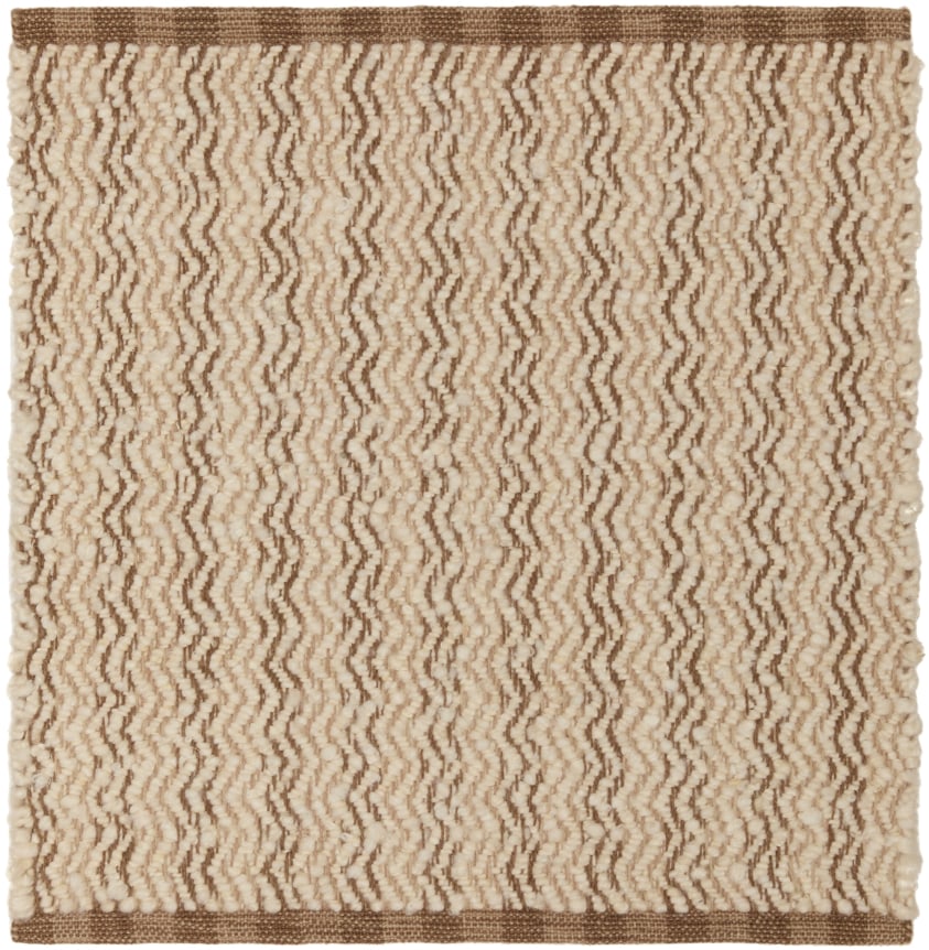 fauna 2' x 2' flatweave sample in the beige white colorway