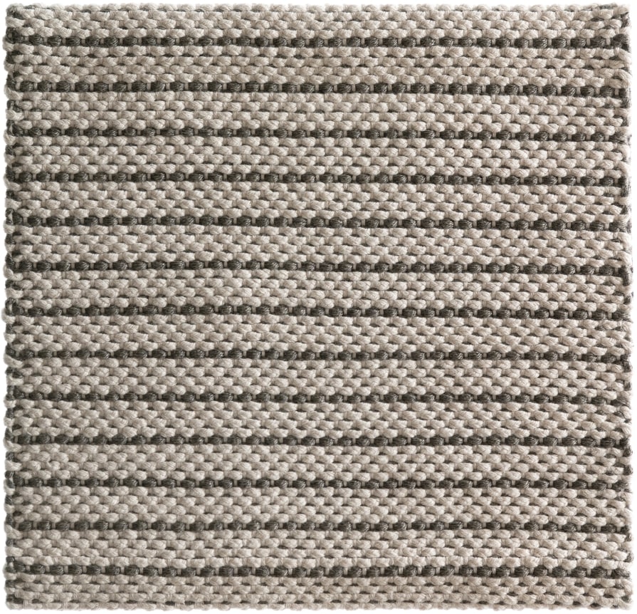 winter white grey hand-woven indoor outdoor rug sample