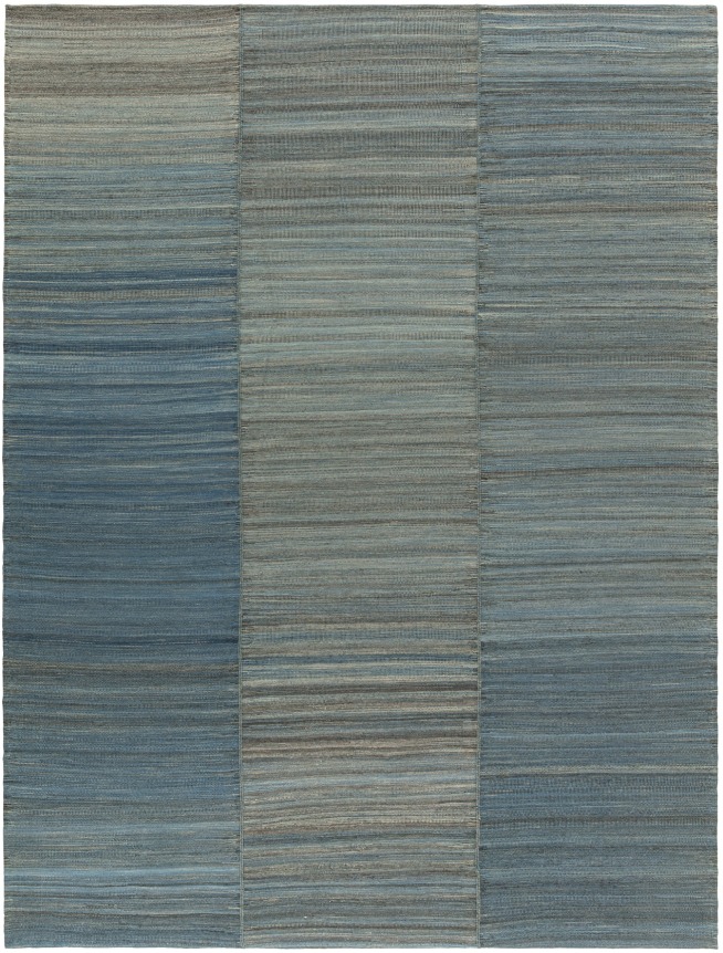 dark blue grey hand-woven wool kia sar flatweave rug