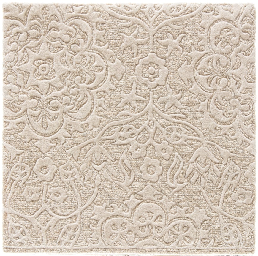 manuella 5 beige hand-tufted wool and bamboo rug sample