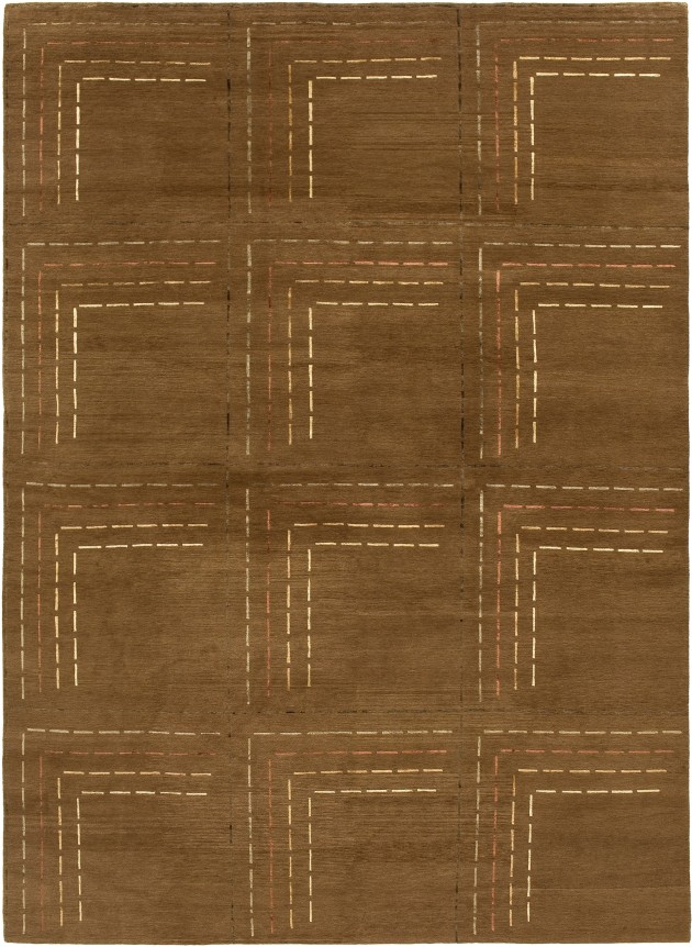 Back Stitch Chestnut ArchiveItems Warp & Weft Distinctive Carpets I Custom Rugs I