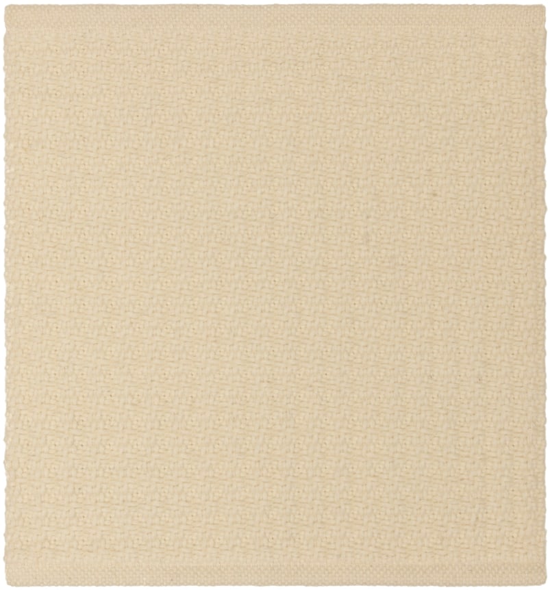 jazz 2' x 2' flatweave sample in the ivory colorway