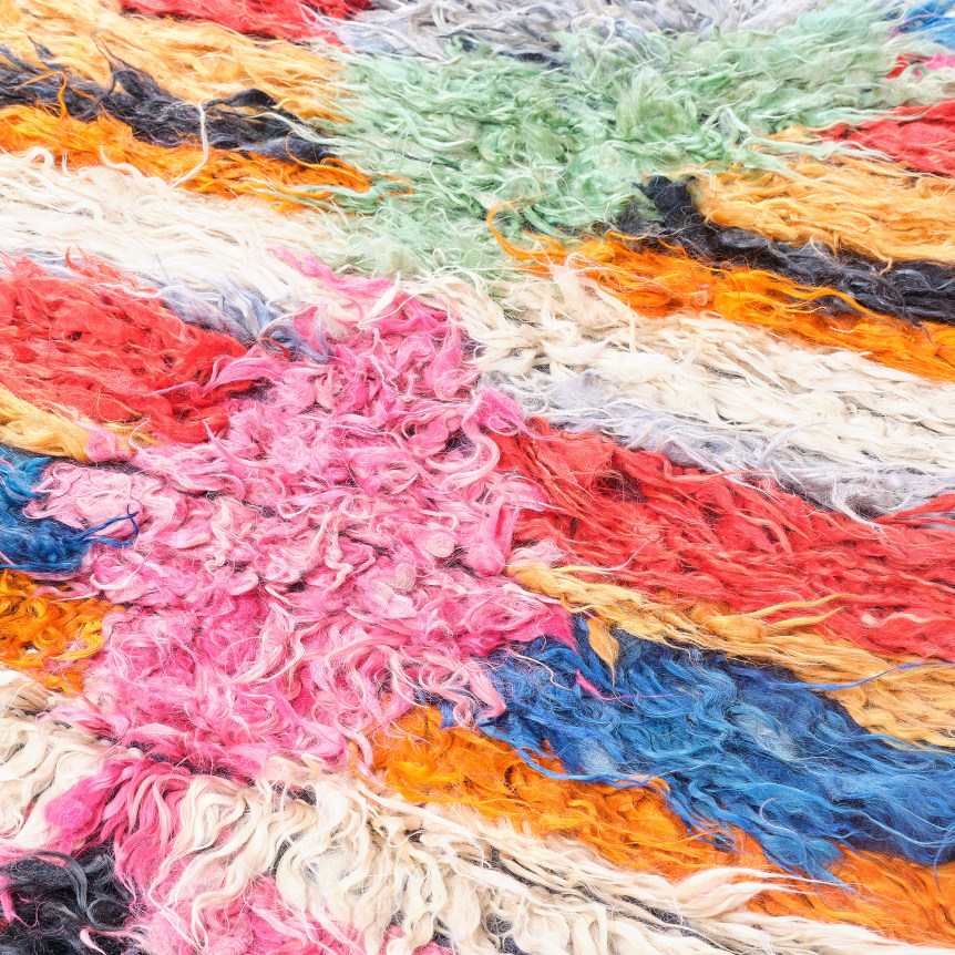 close up of konya tulu rug