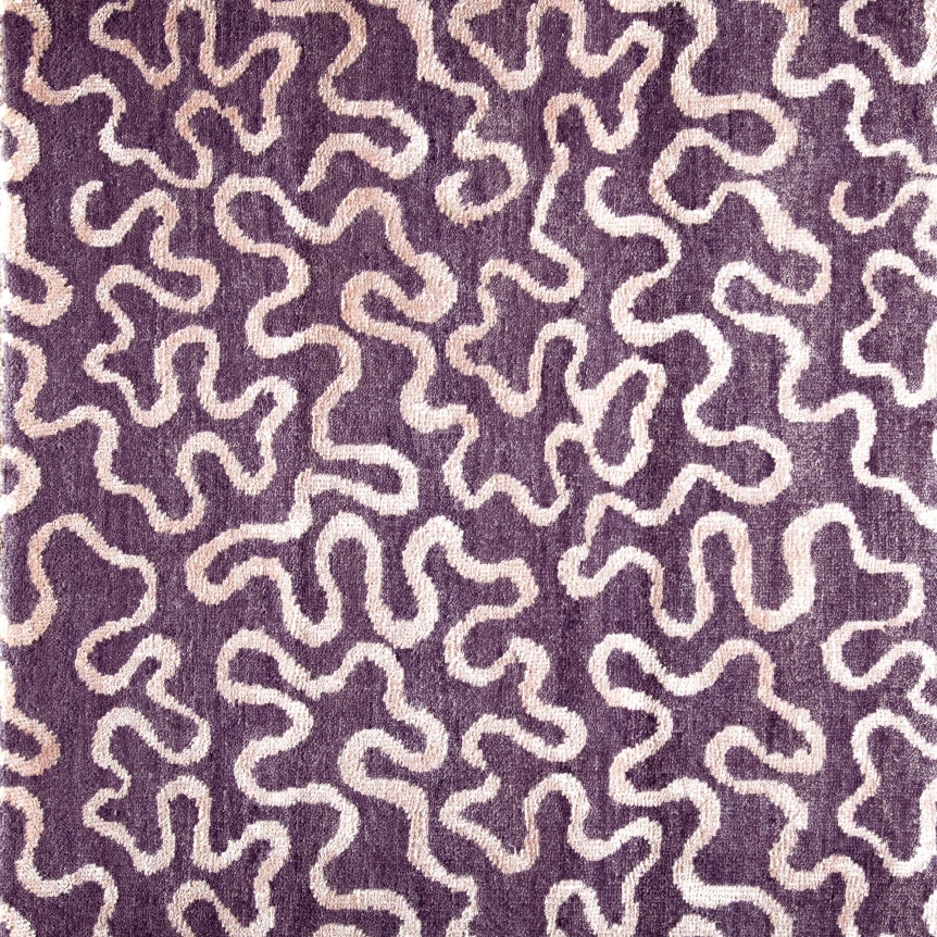 scribble purple 2' x 2' sample