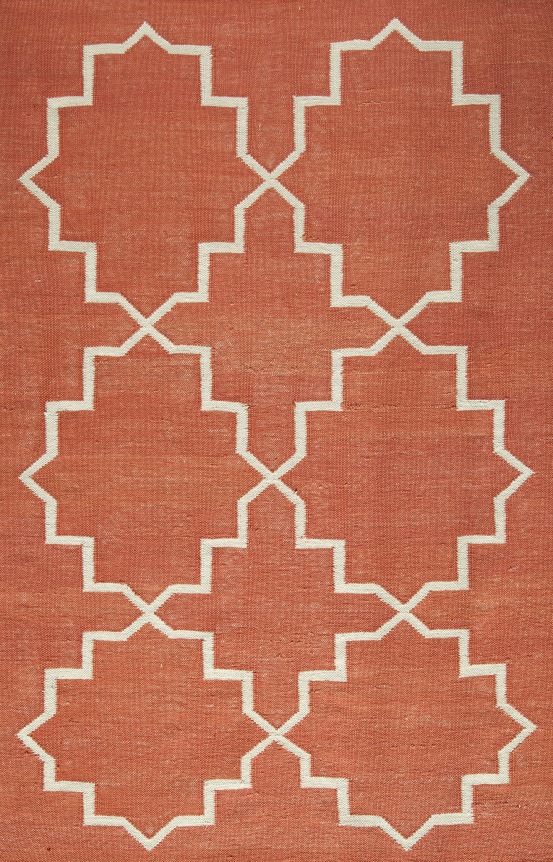 2' x 3' sample of ww559 in the terracotta colorway