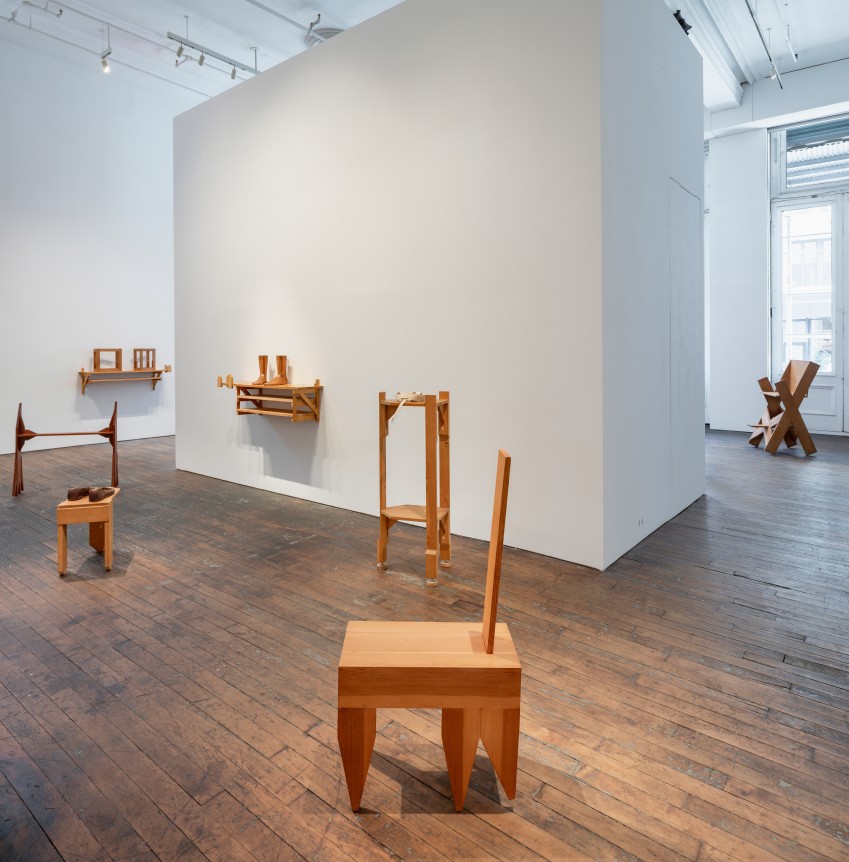 Alex Hay: WOOD Furniture / Objects, installation view