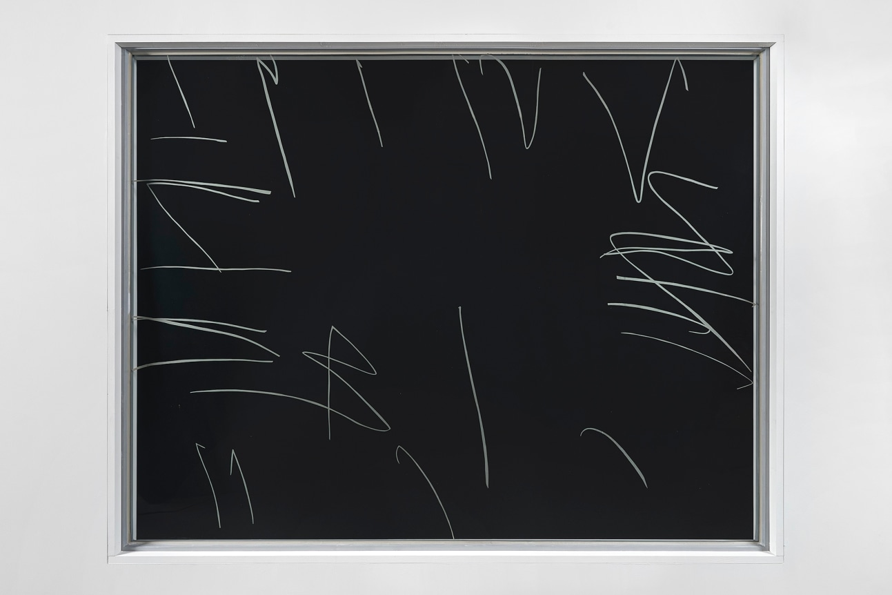 Michael Heizer, Sandblasted Etched Glass Window
