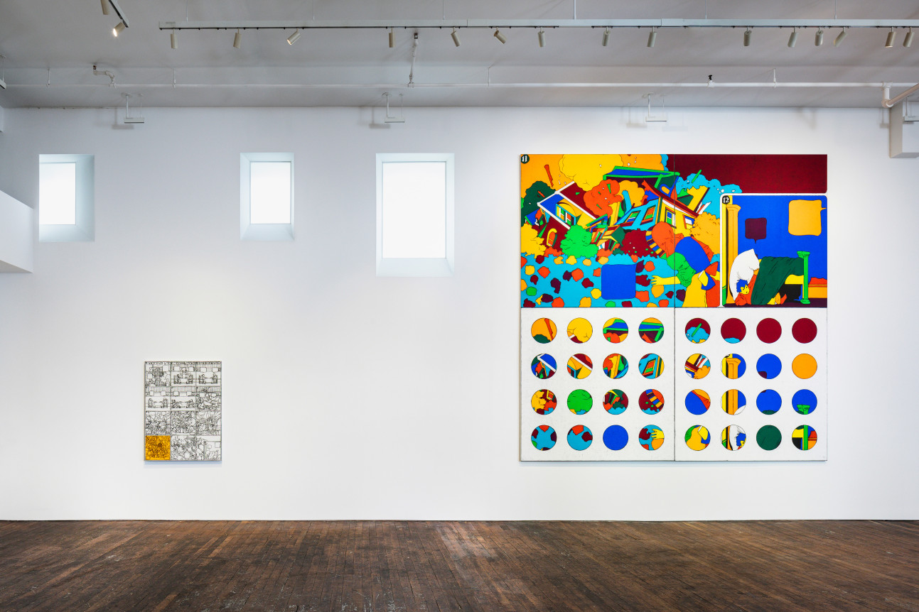 Matt Mullican: Sunday, August 9, 1908 installation view