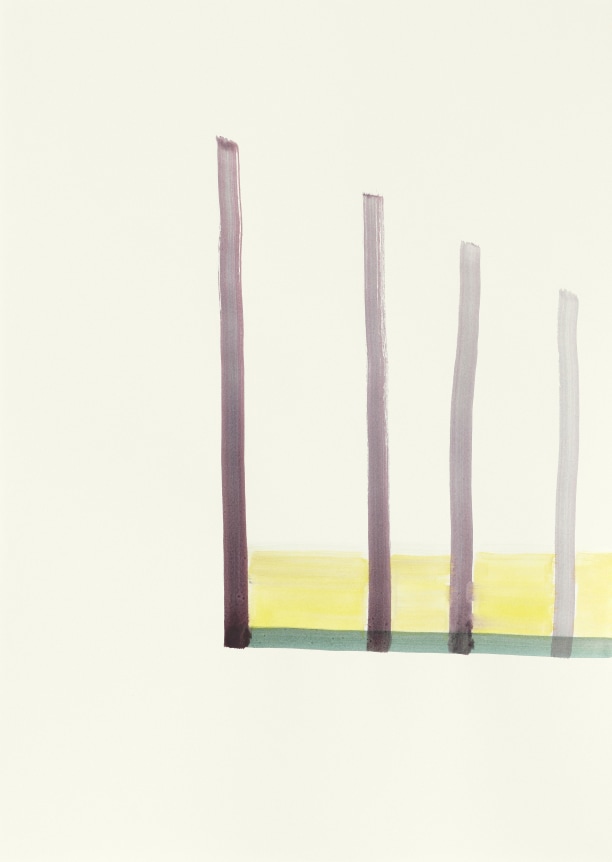 Untitled 2015 gouache on paper in the artist's frame