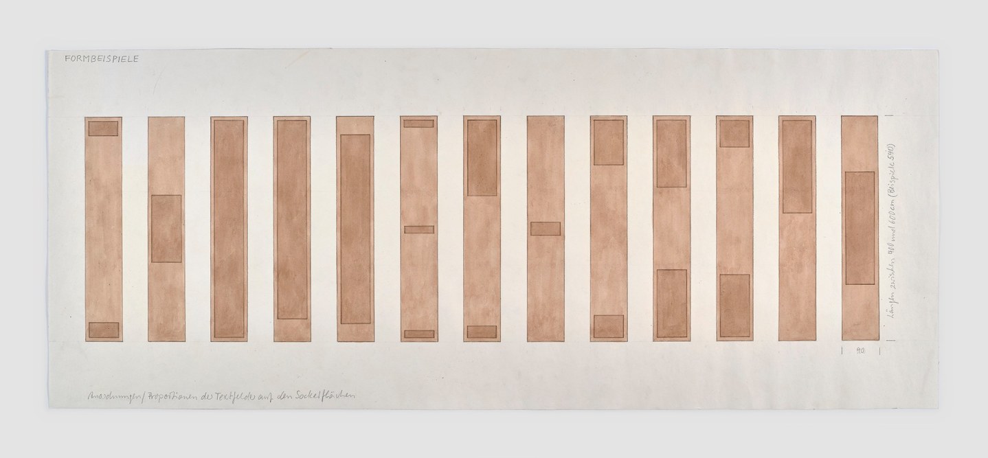 Proportions of Text Fields from Proposal for Freiheits- und Einheitsdenkmal [National Monument to Freedom and Unity]